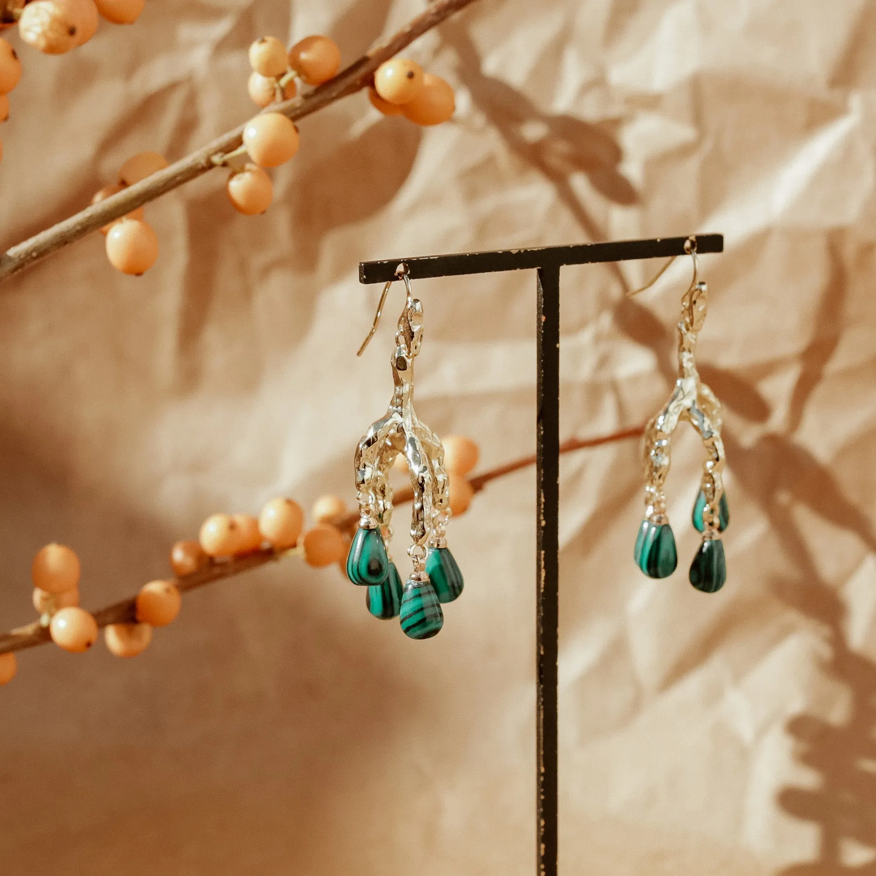 Stunning Malachite Earrings