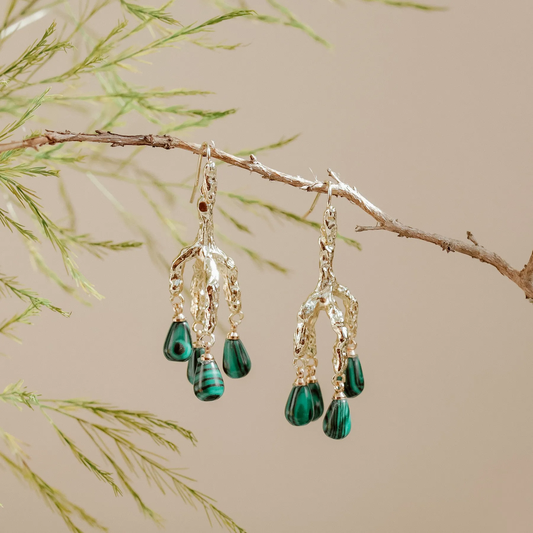 Stunning Malachite Earrings