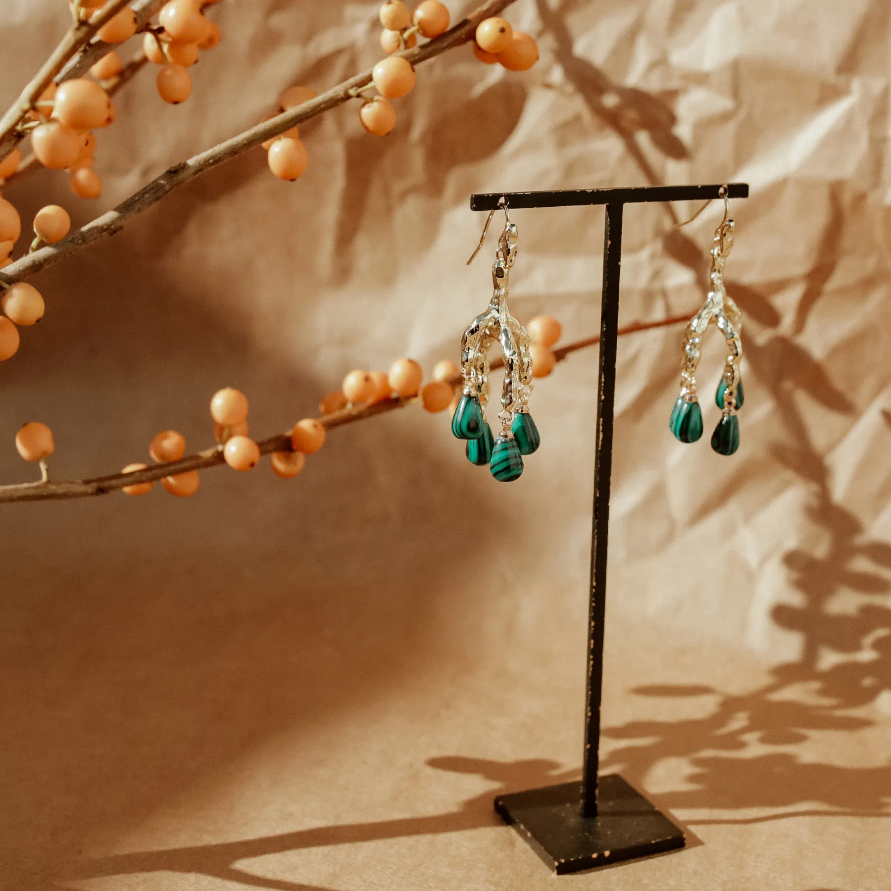 Stunning Malachite Earrings