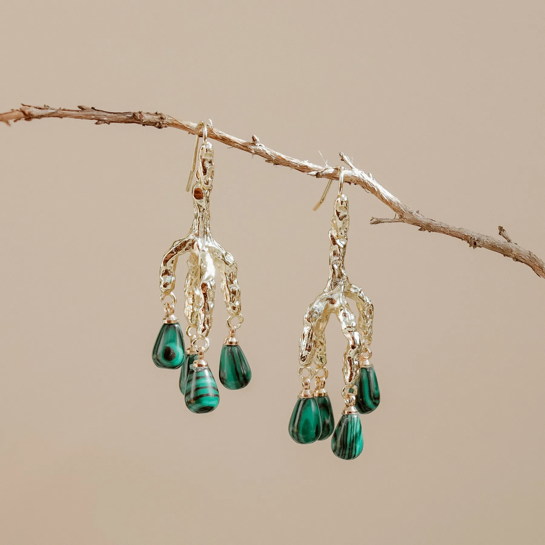 Stunning Malachite Earrings