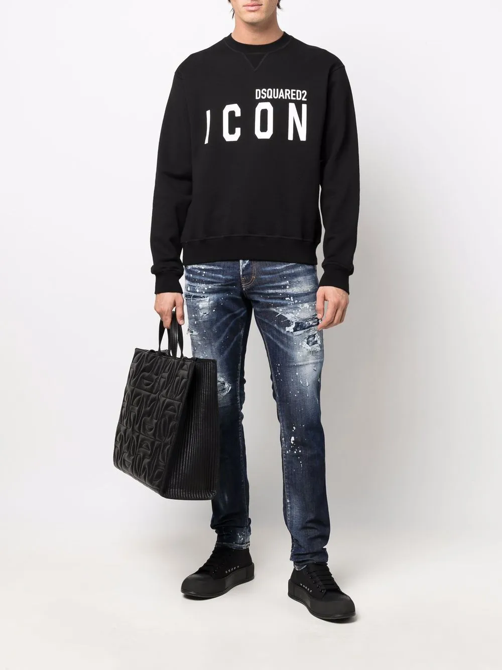 Dsquared2 black sweaters