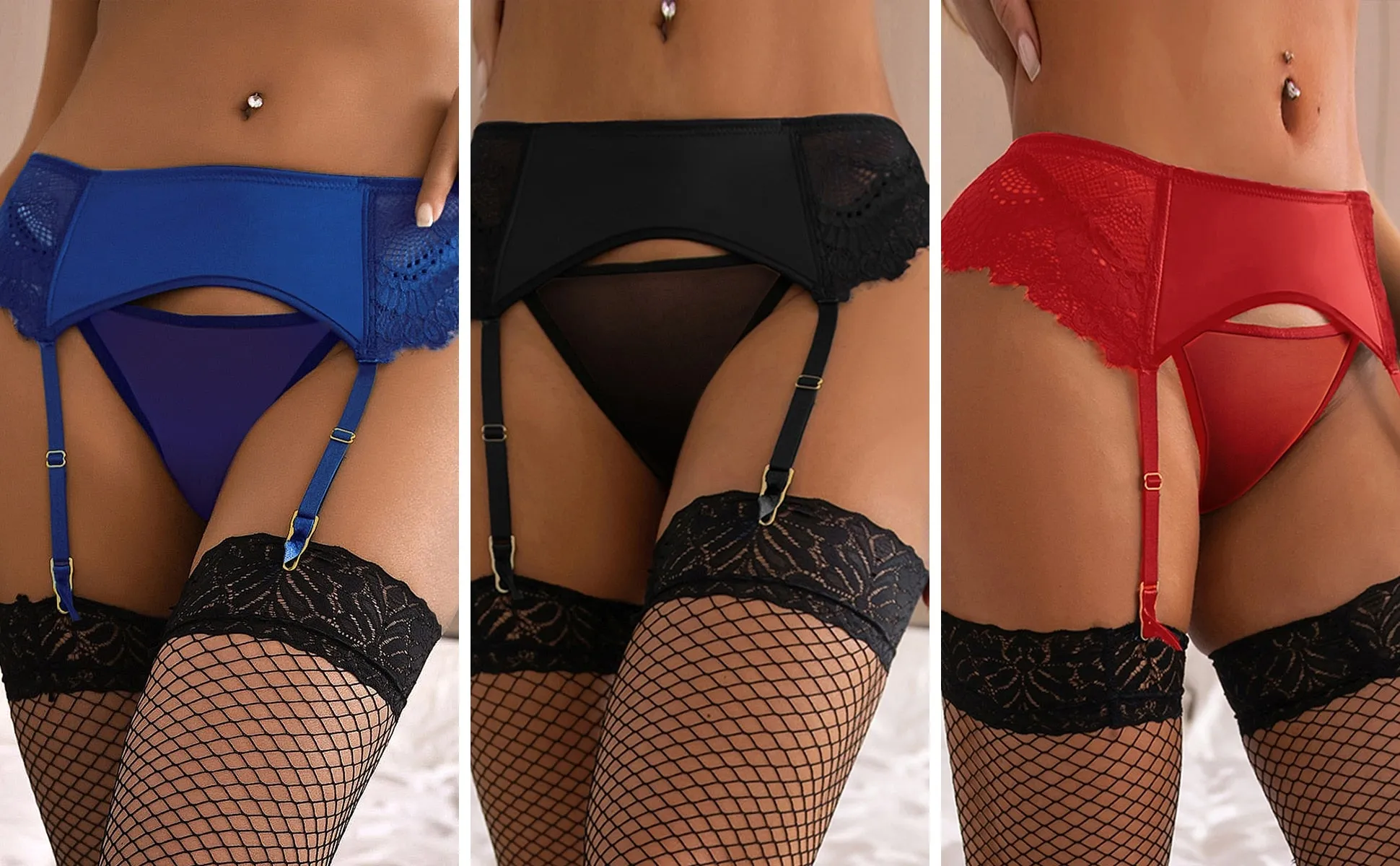 High Waist Lace Garter Belt Suspender Lingerie