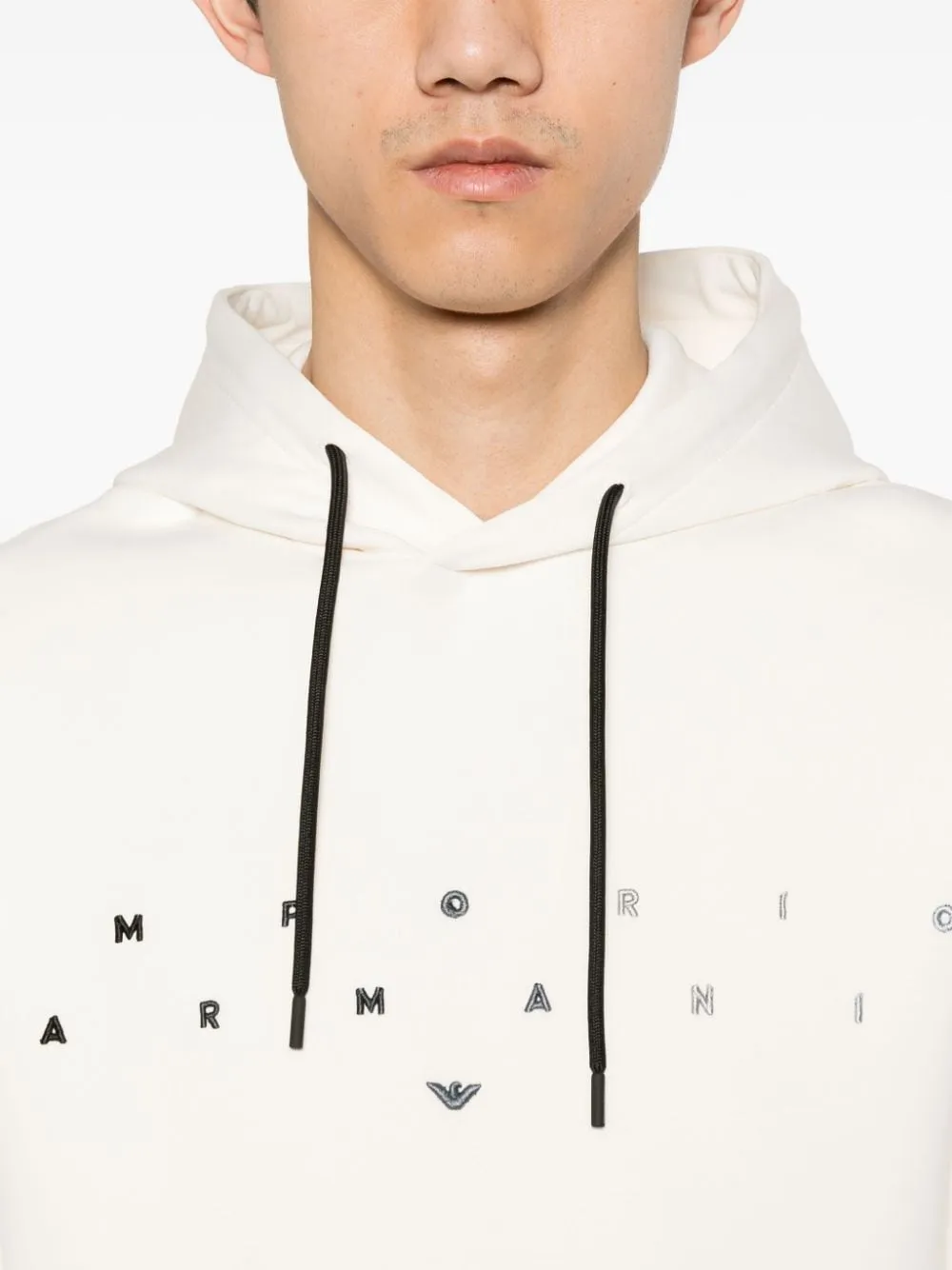 Emporio Armani White Sweaters