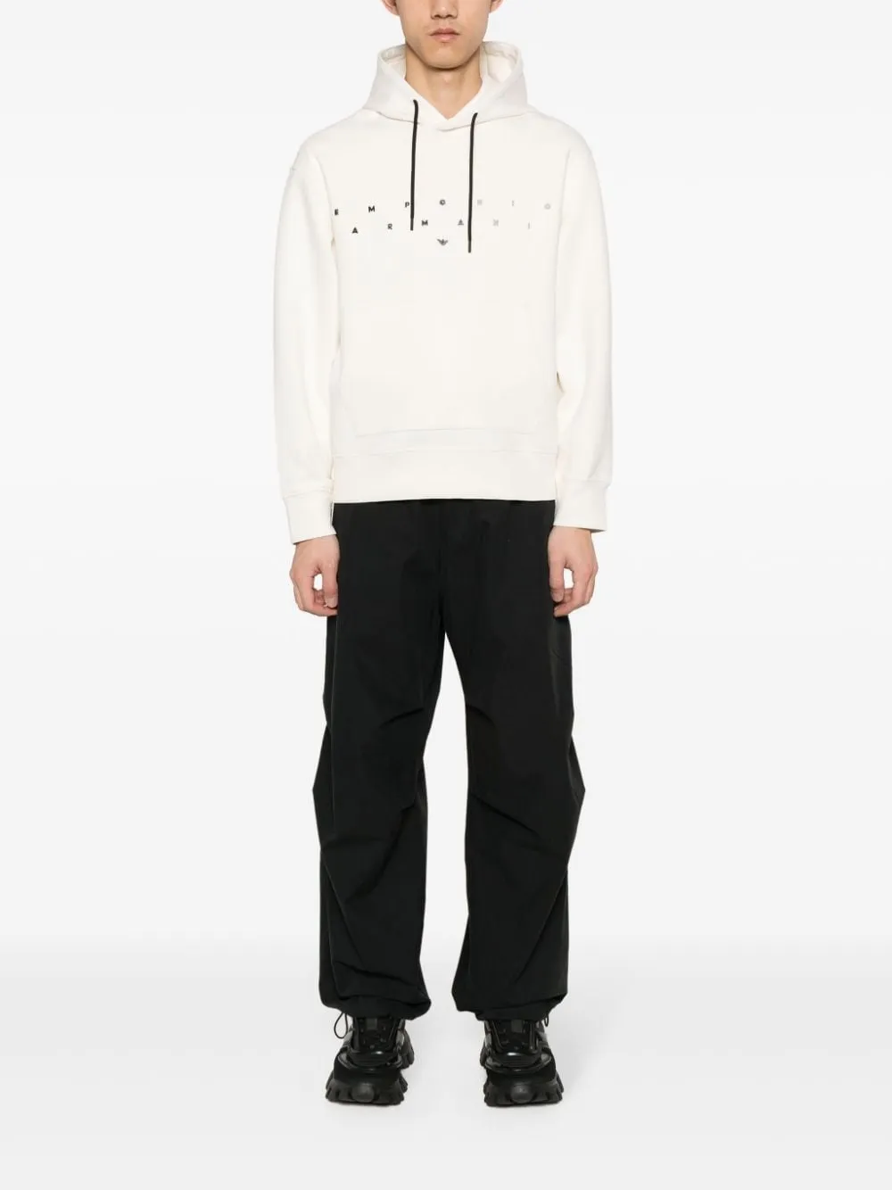 Emporio Armani White Sweaters