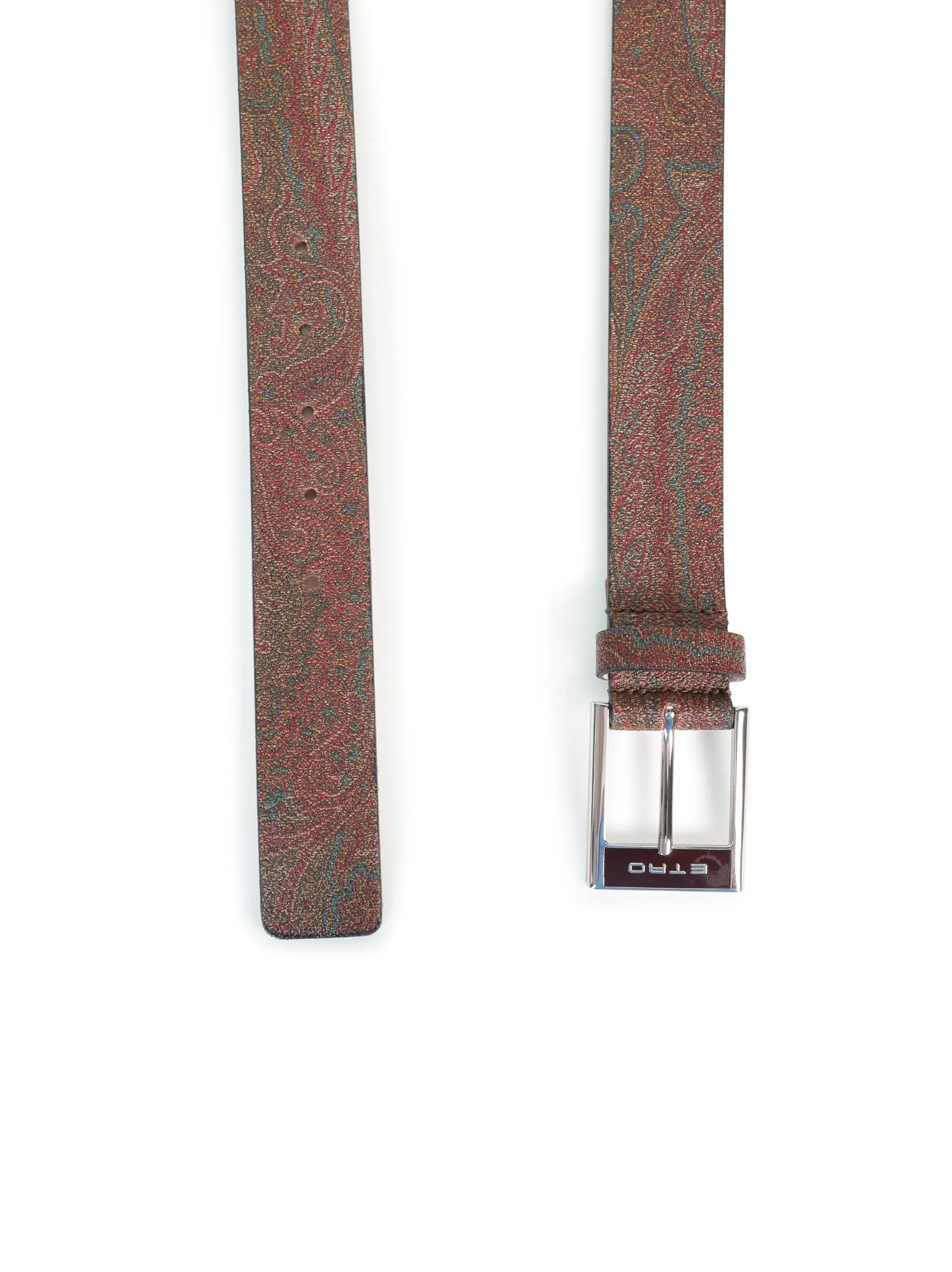 Logo Engraved Buckle Belt by Etro