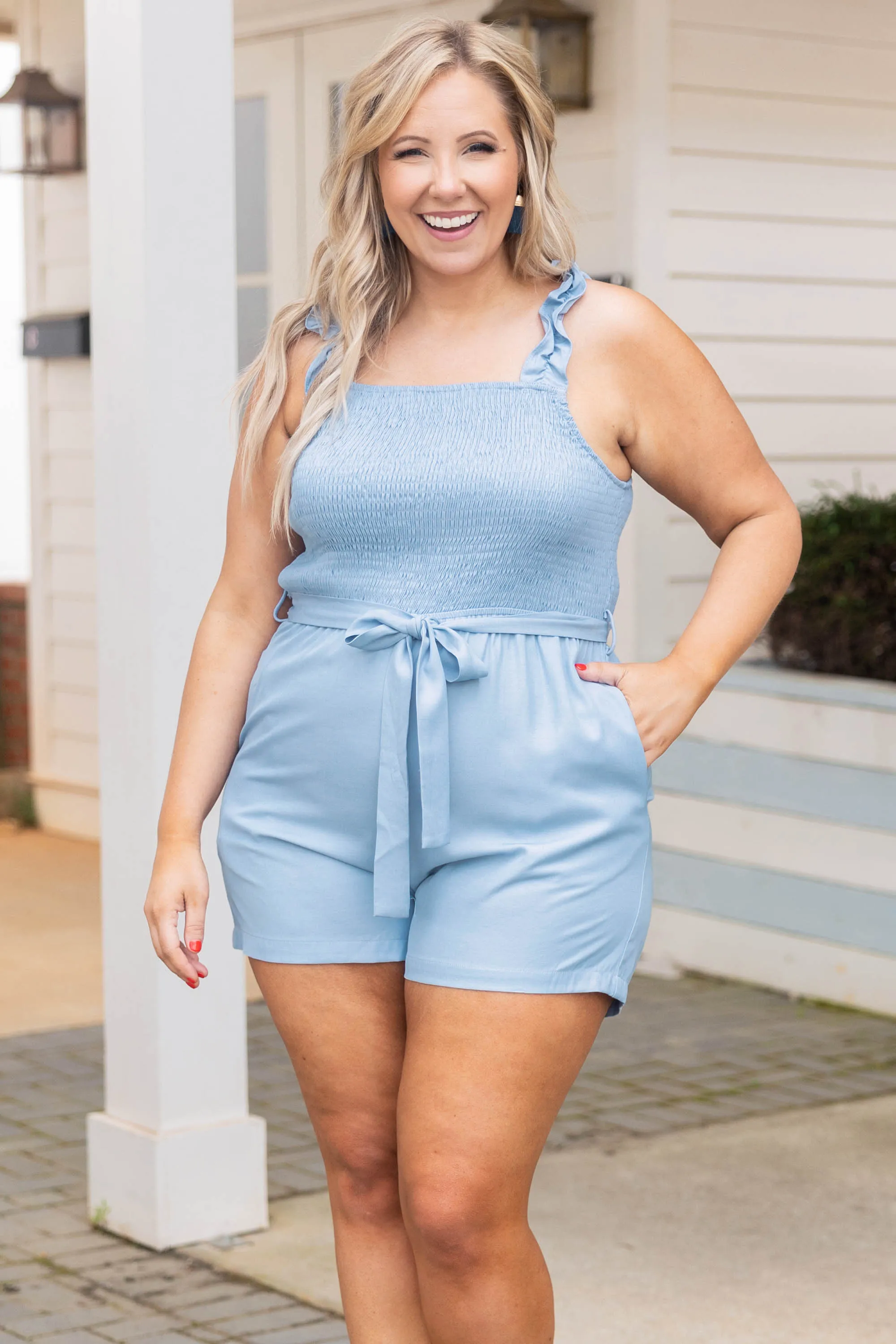 Light Denim Romper