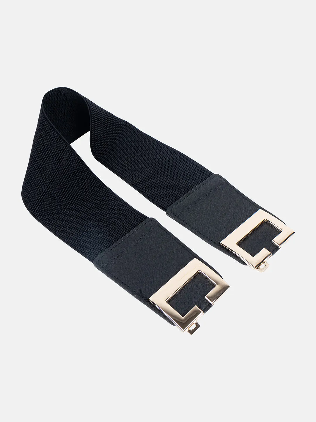 Stretch Bold Buckle Wide Belt