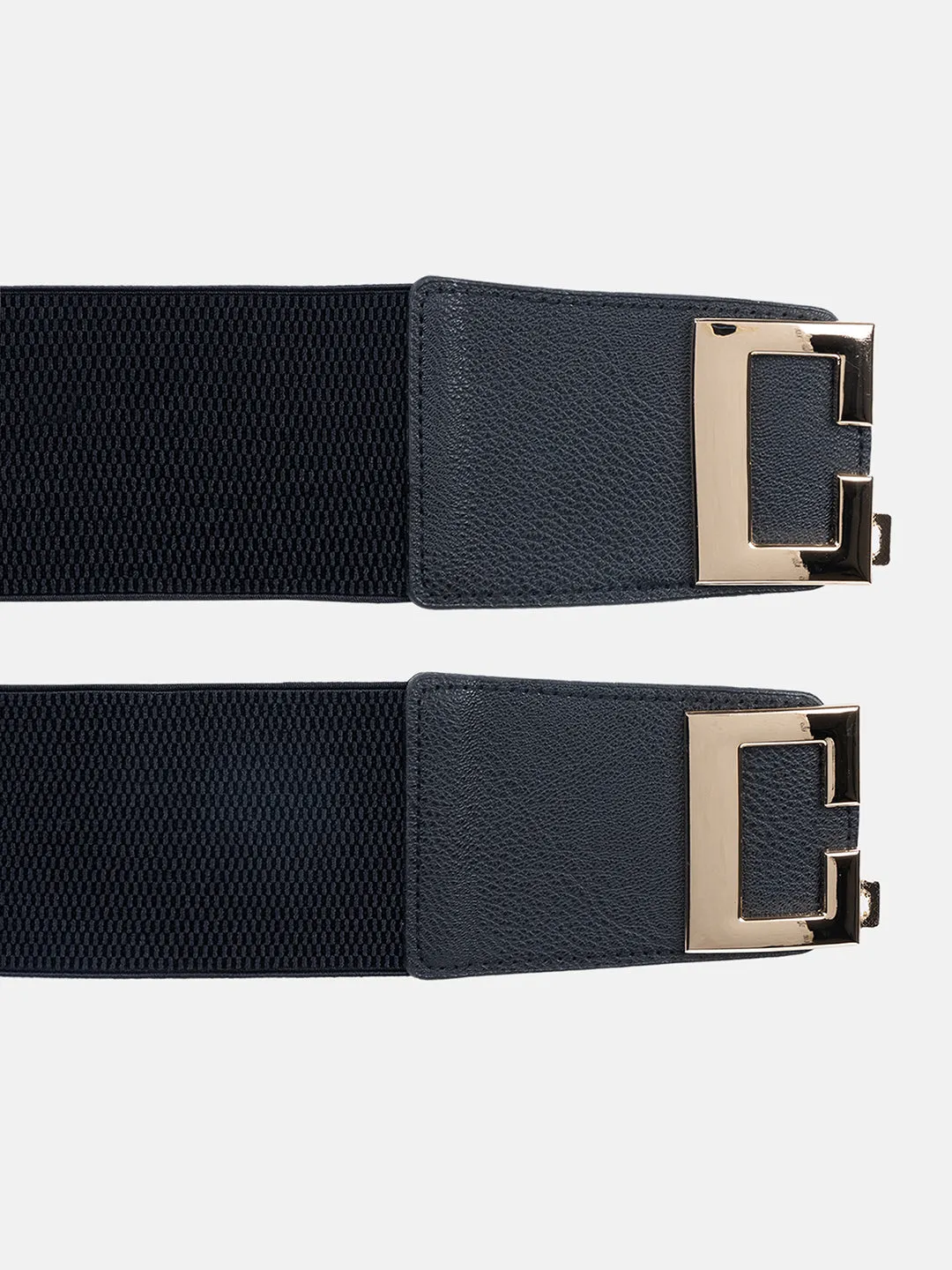 Stretch Bold Buckle Wide Belt