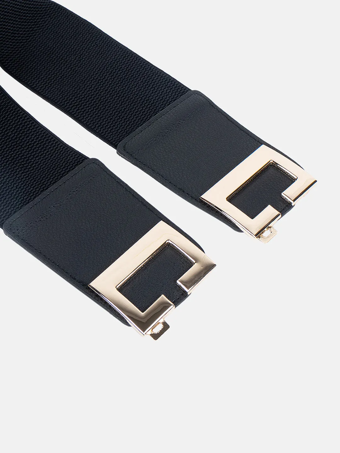 Stretch Bold Buckle Wide Belt