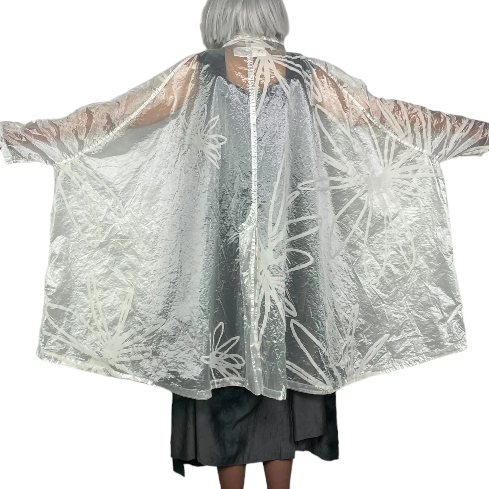 FLOCK PRINTED RAINCOAT