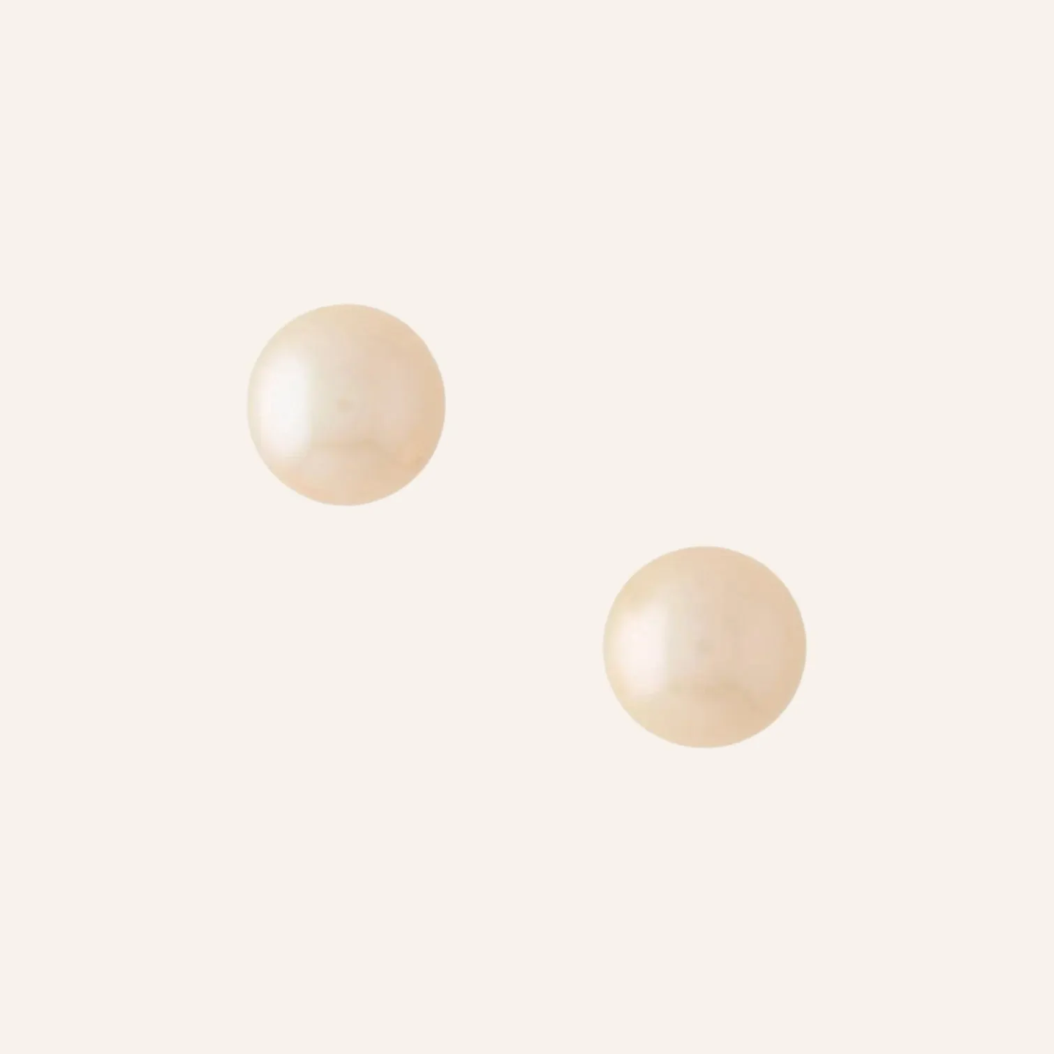 Round Pearl Freshwater Champagne 11.5mm Earrings