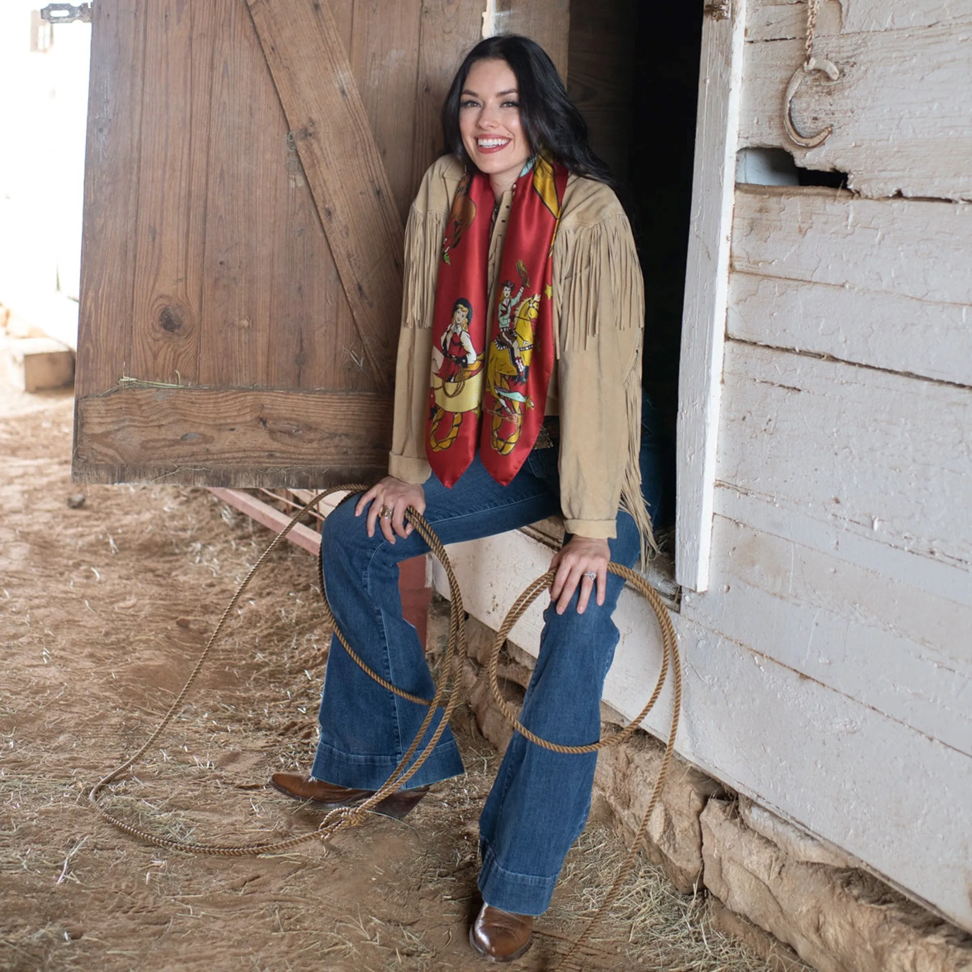 Red Always Saddle Your Own Horse Scarf