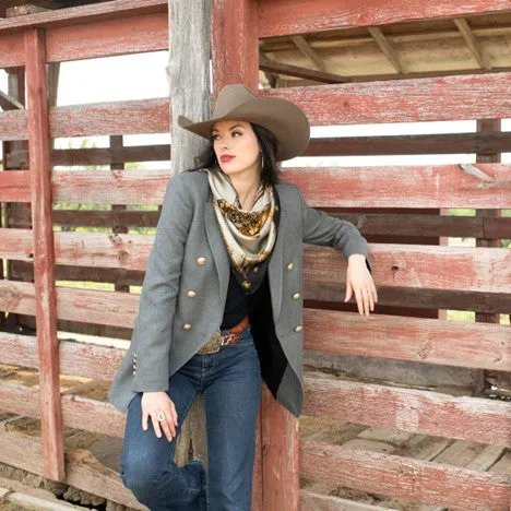 Taupe Saddle Up Scarf