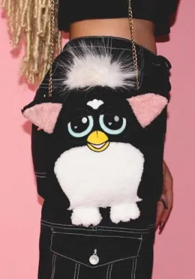 Furby Figural Black Crossbody Purse by Cakeworthy