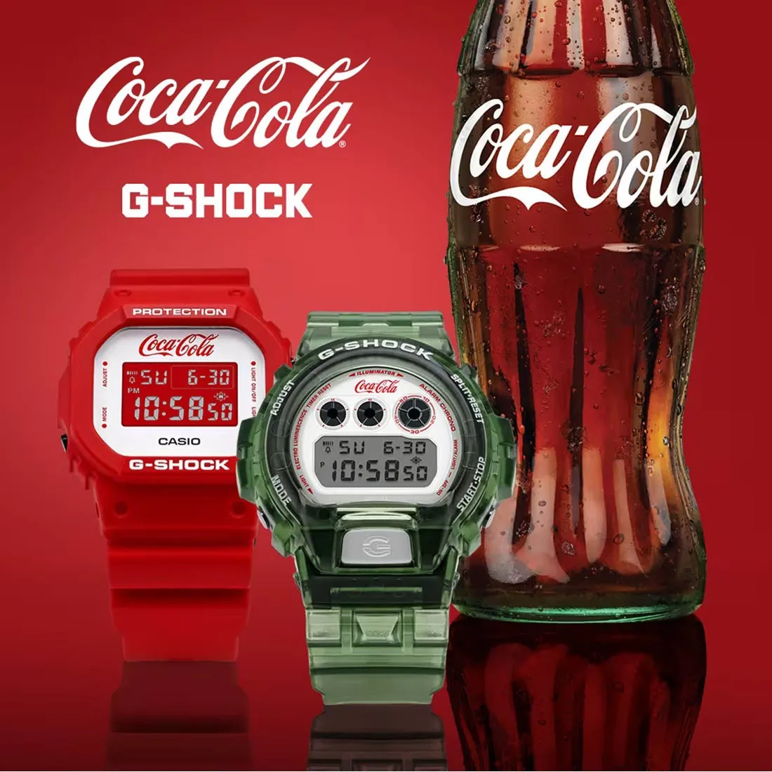 G-Shock Watches Coca Cola DW6900CC23-3 Watch (green)