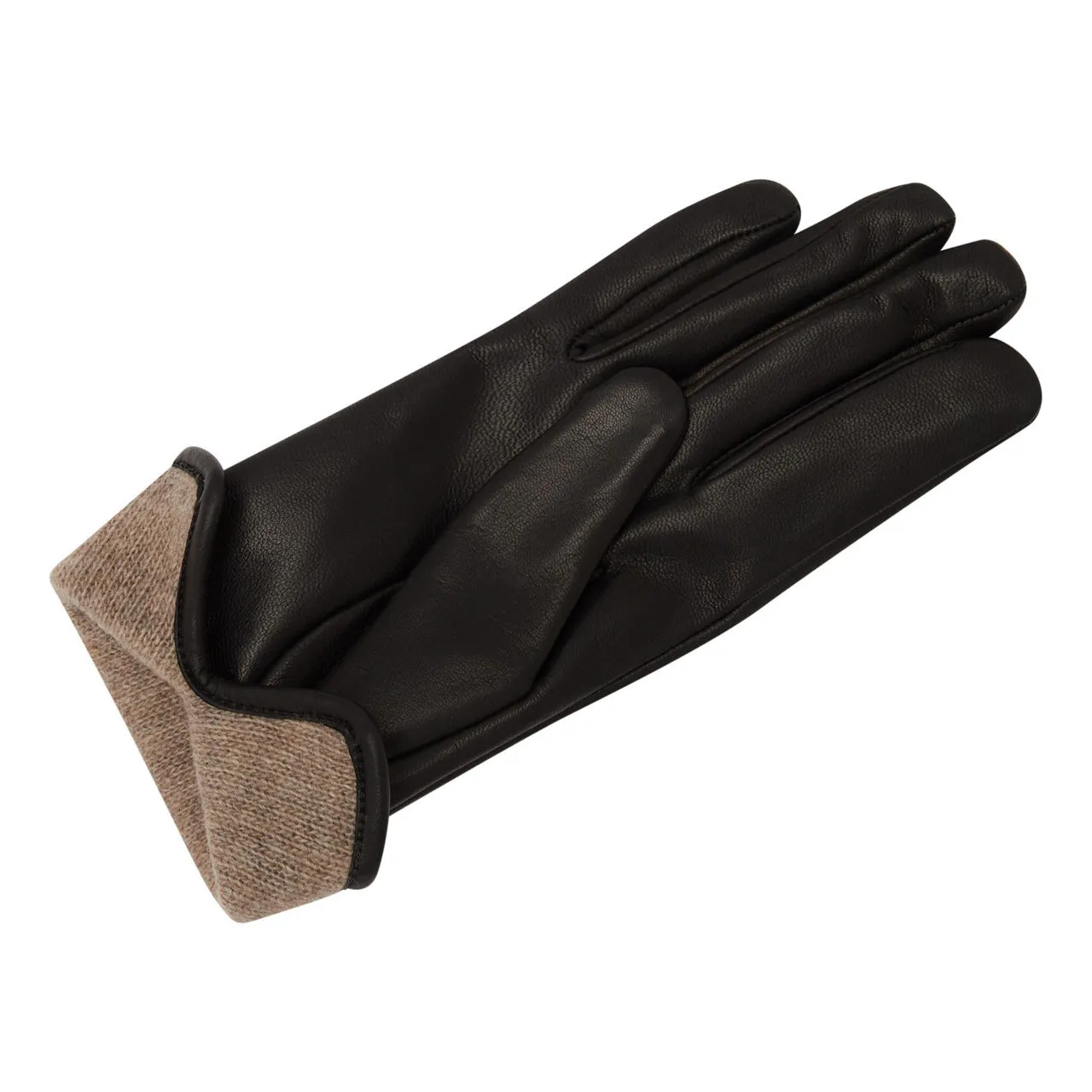 Nappa Leather Cashmere Wool Lined Gloves by GALA GLOVES - Black