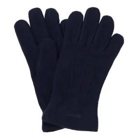 GANT Navy Melton Wool-Blend Gloves