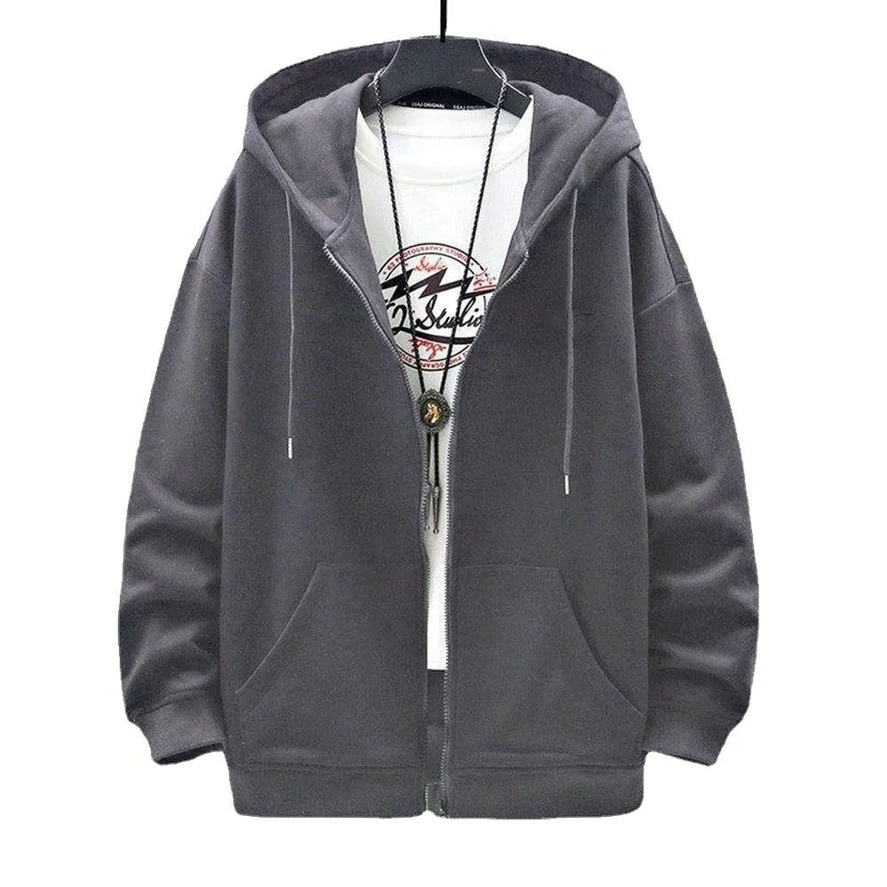 Men's Zip-Up Casual Hoodie