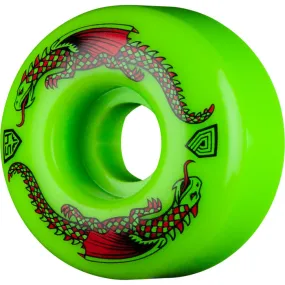 Powell Peralta Dragon Formula Green Wheels in 93A 54mm x 34mm