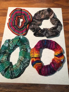 Handcrafted Guatemalan Cotton Scrunchies/Bracelets