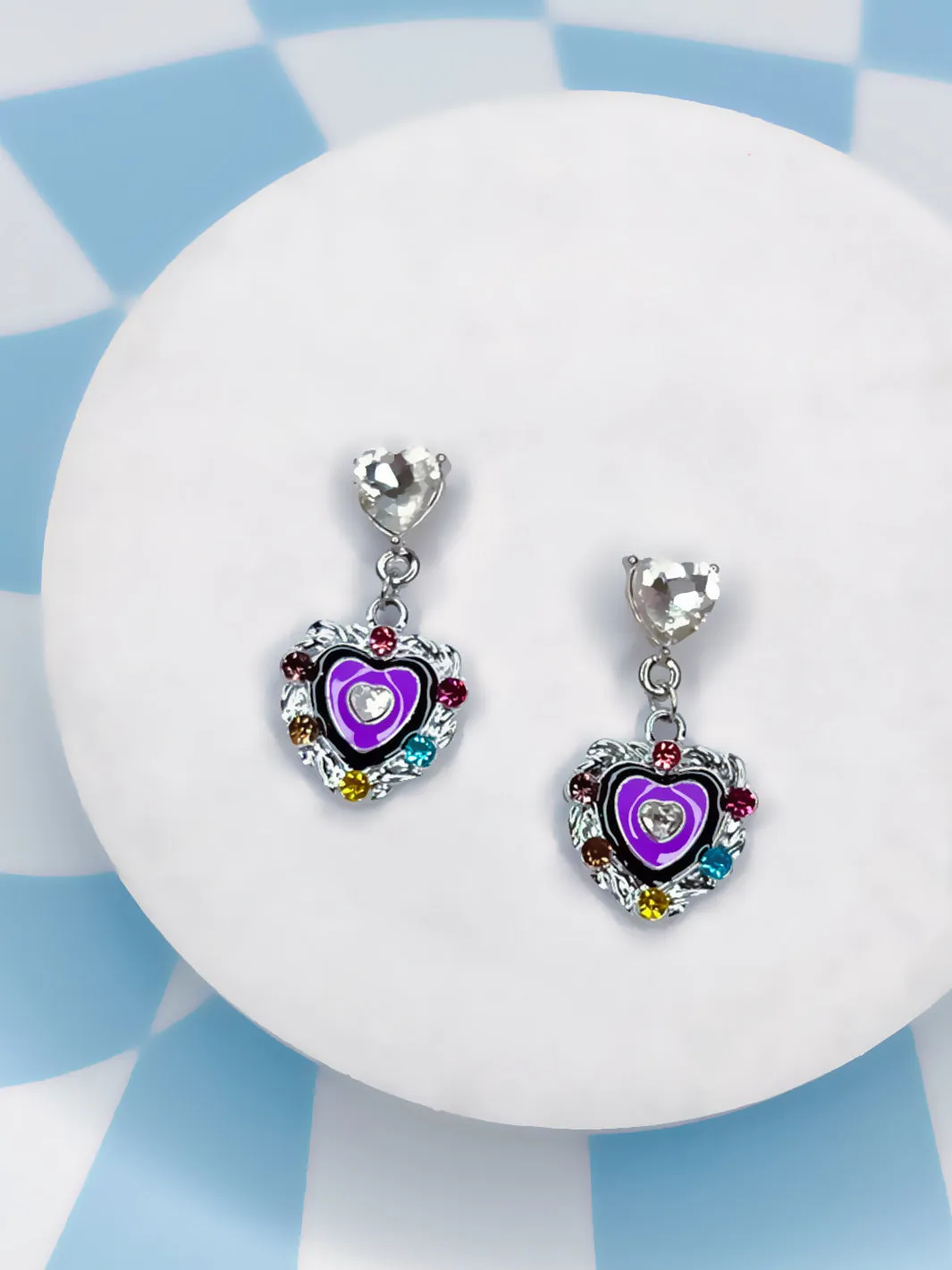 Heart-Shaped Sweet Earrings