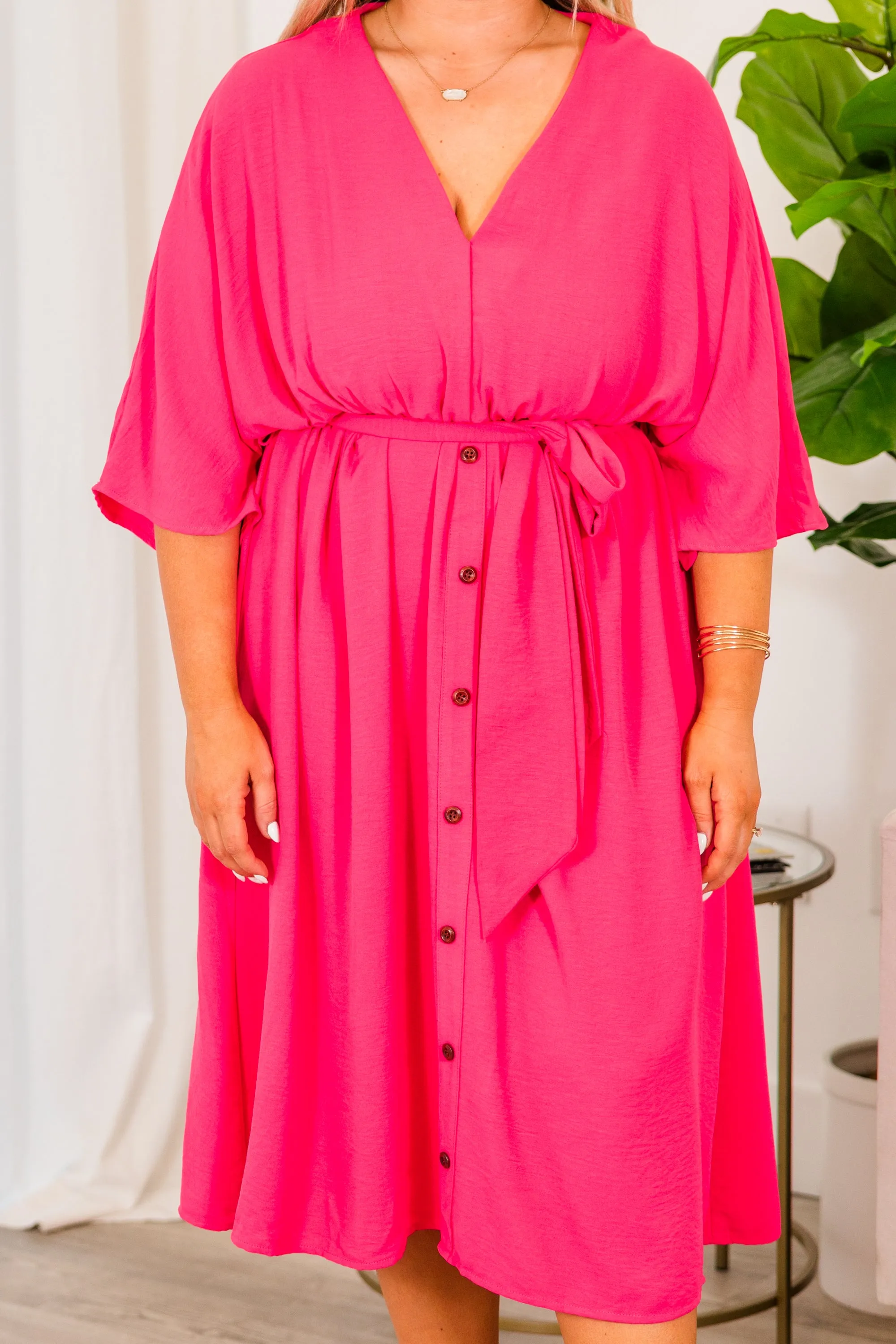 Gorgeous Hopelessly Yours Dress, Hot Pink