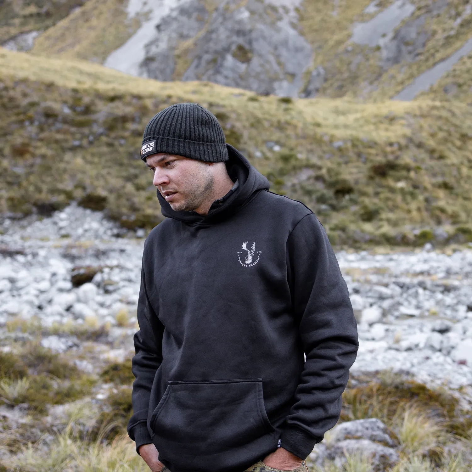 Men's Black Fallow Hoodie by Hunters Element