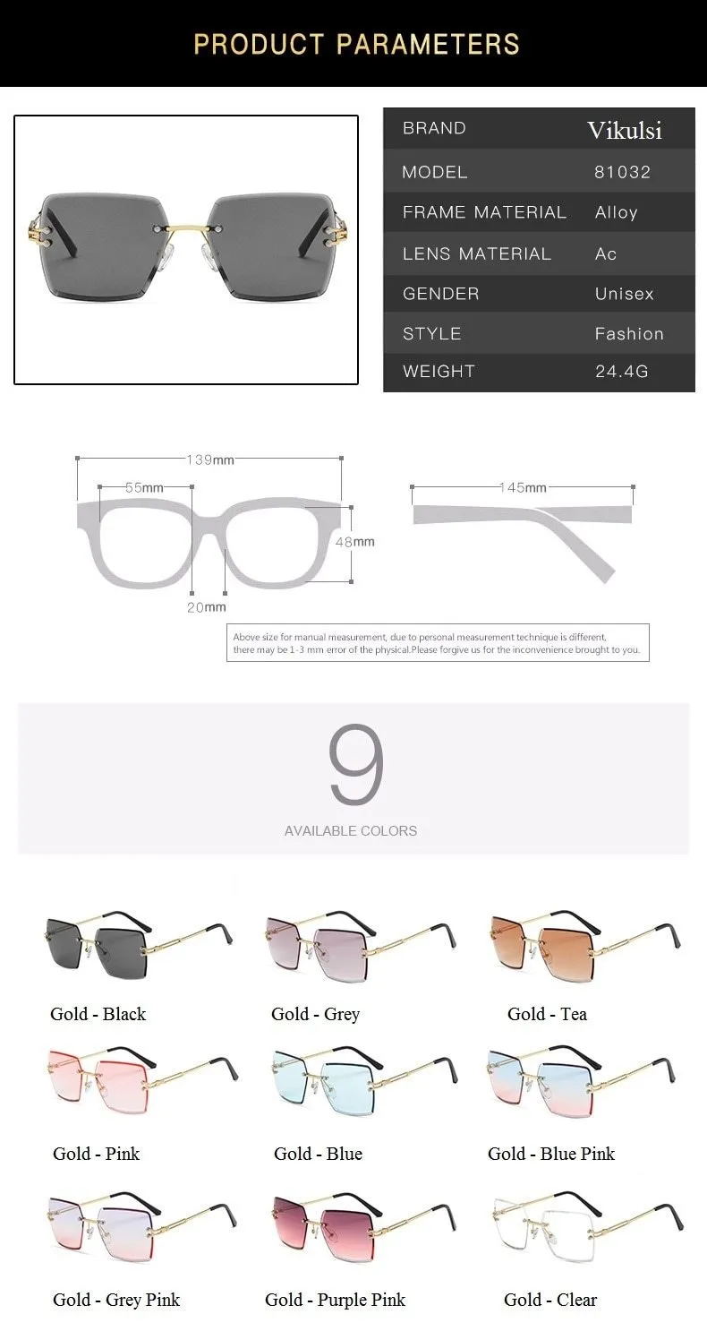 Gradient Tea Shades Square Cat Eye Sunglasses for Women