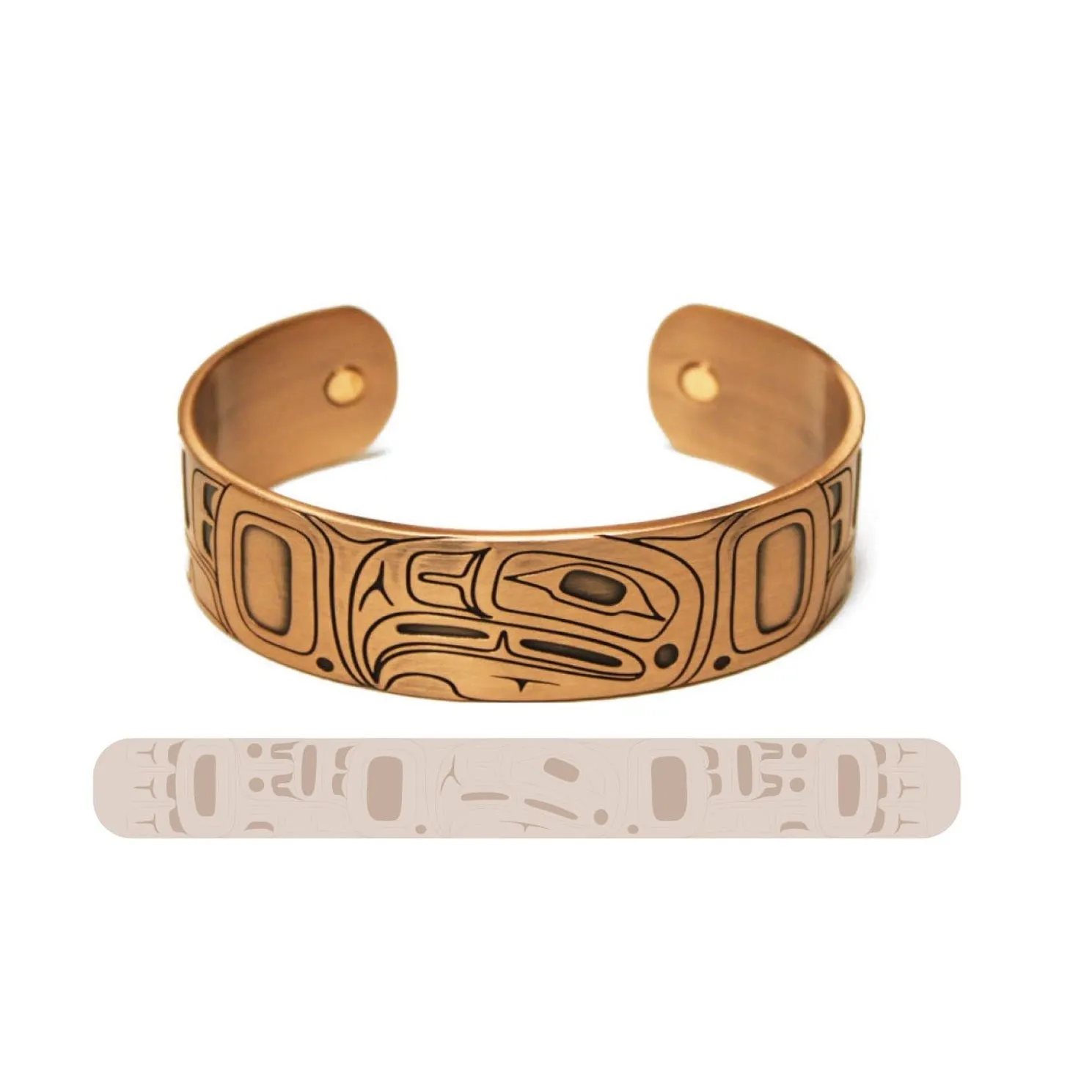 Native Art Copper Bracelets