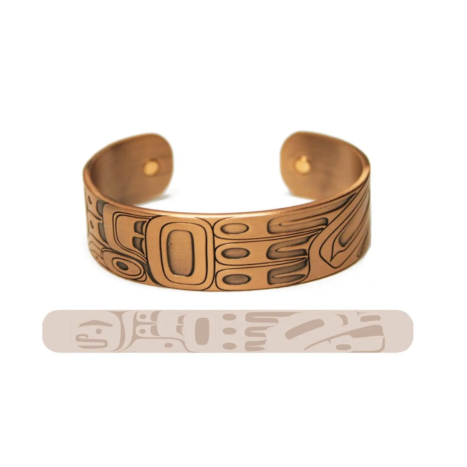 Native Art Copper Bracelets