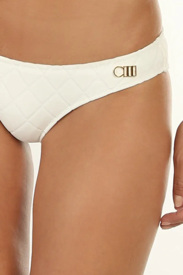 Ivory Quilted Swimwear Bottom