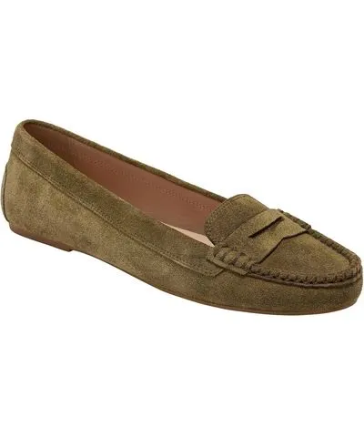 Jack Rogers Women's Meyers Suede Flats In Moss