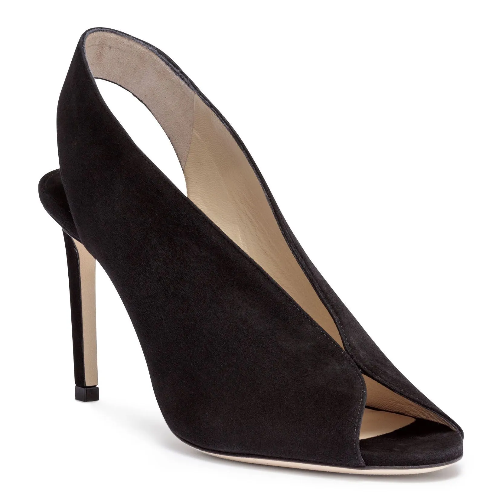 Jimmy Choo Black Suede Shar 85 Sandals