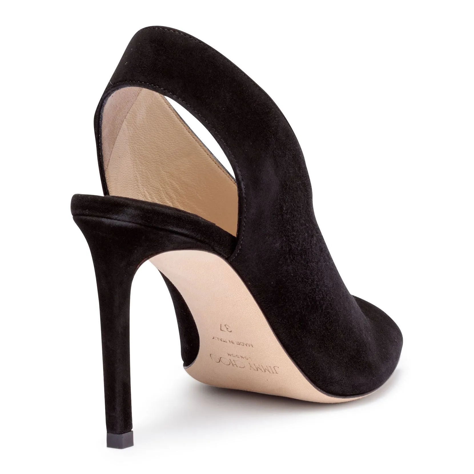 Jimmy Choo Black Suede Shar 85 Sandals