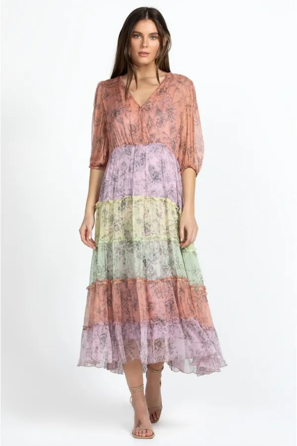 Stylish Midi Silk Dress