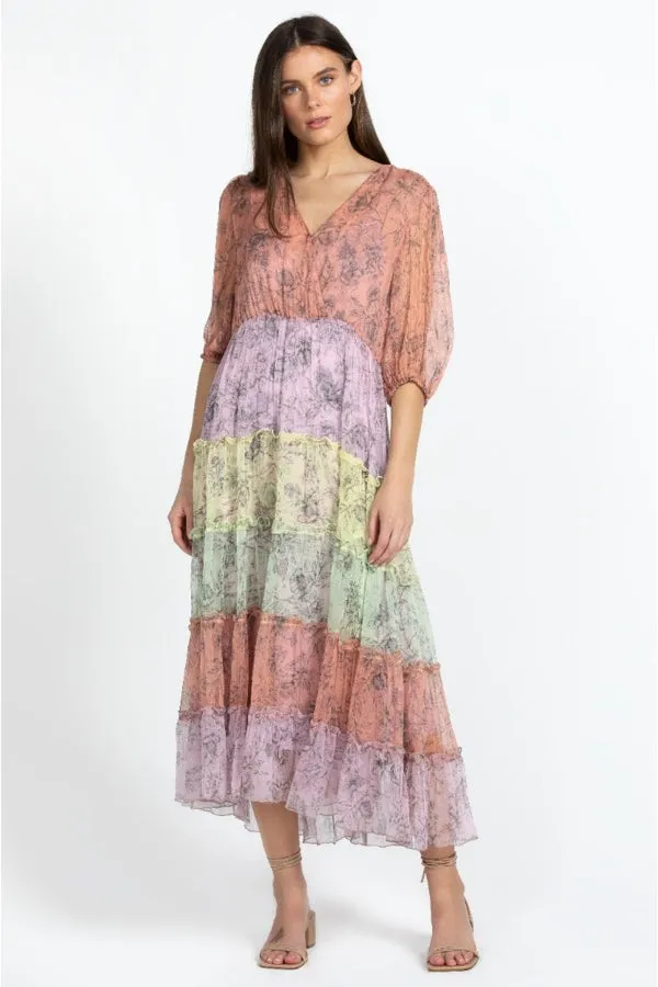 Stylish Midi Silk Dress