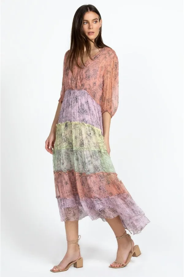 Stylish Midi Silk Dress