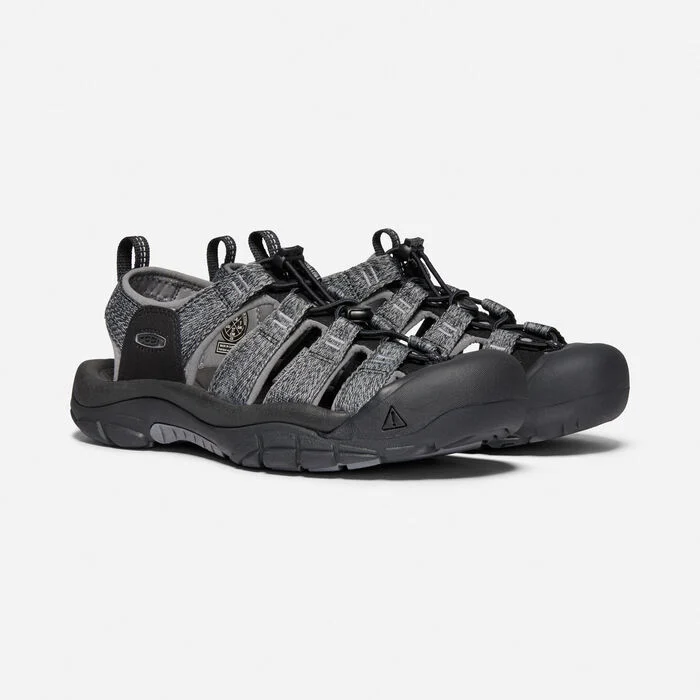 Keen Men's Newport H2 Fisherman Water Sandals Black Steel Grey