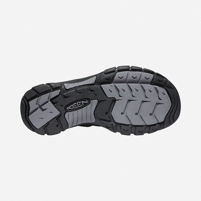 Keen Men's Newport H2 Fisherman Water Sandals Black Steel Grey