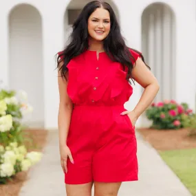 Tomato Red Romper