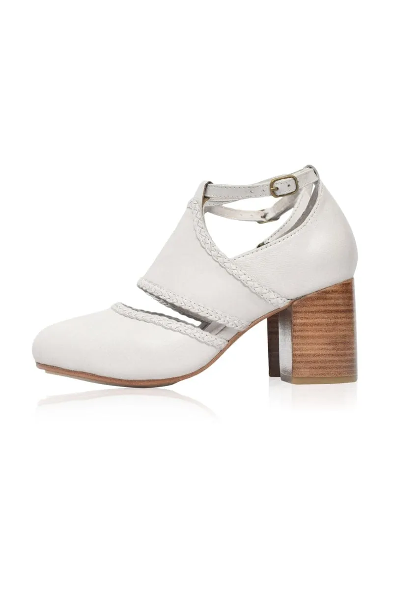 Light Tan Serenity Leather Heels