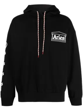 ARIES Logo Cotton Hoodie