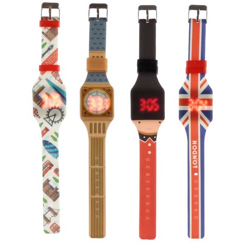 London Icons Silicone Digital Watch