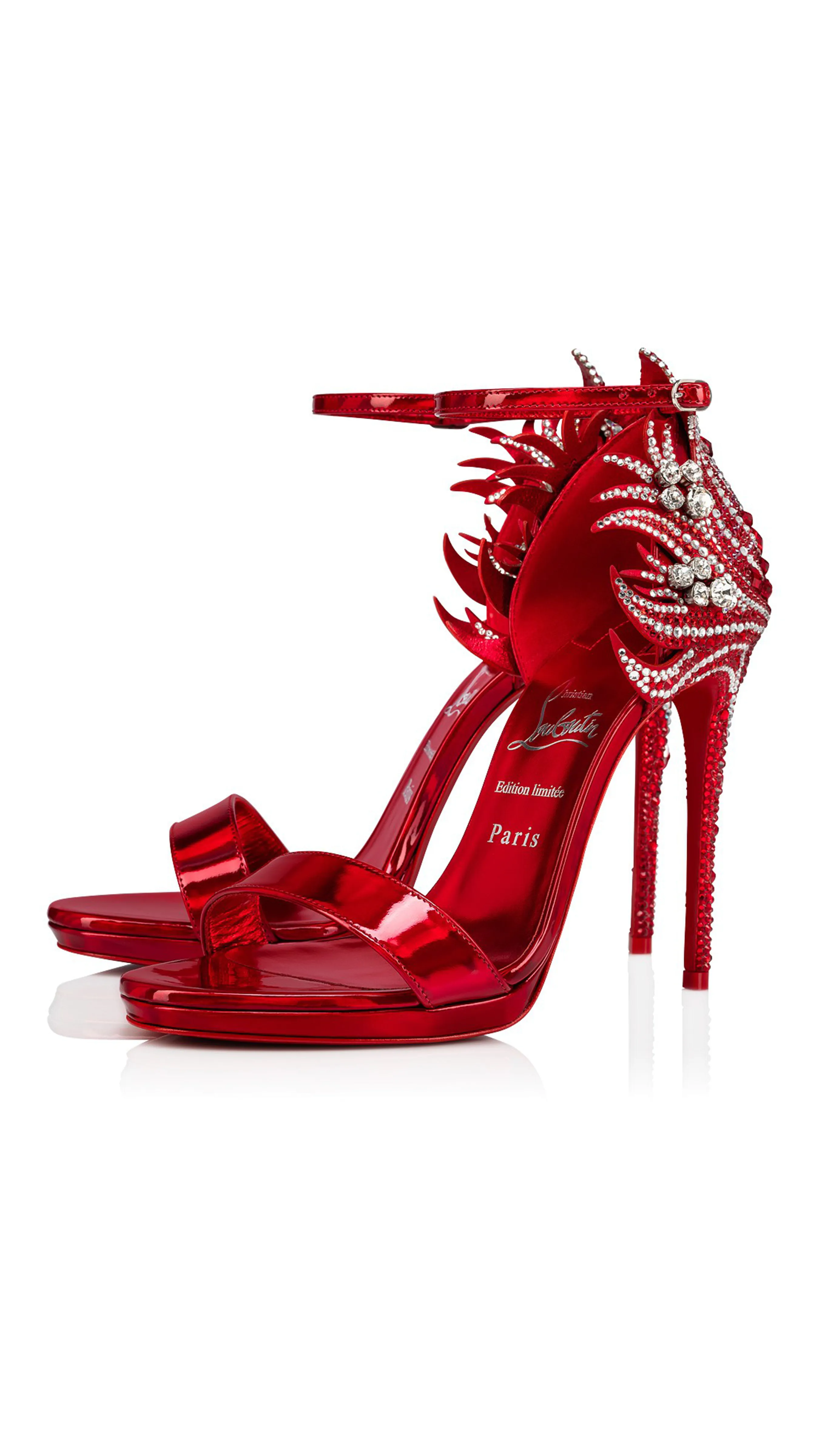 Loubi Vega Sandals in Red Sole