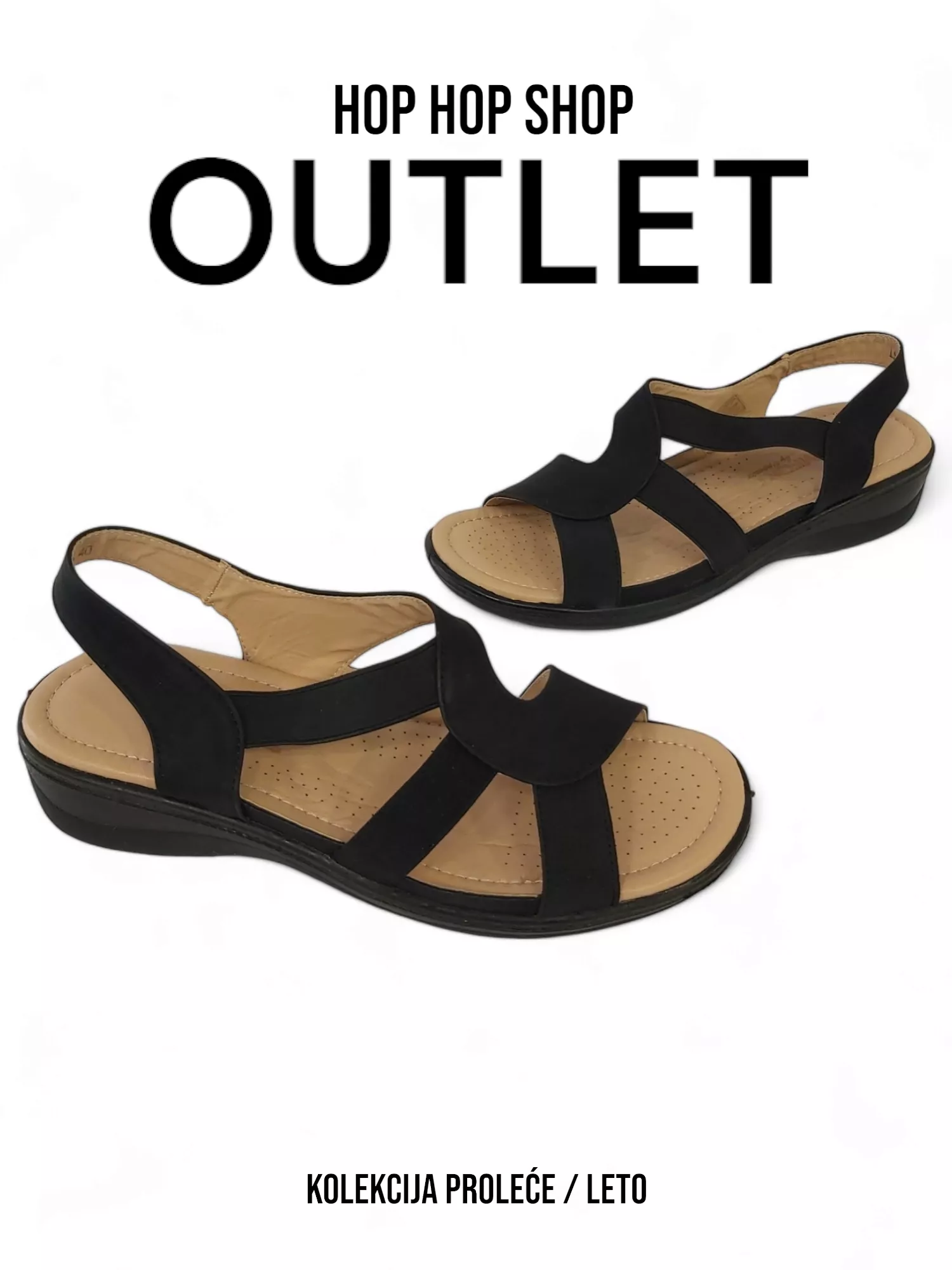 LS055501 Black Sandals