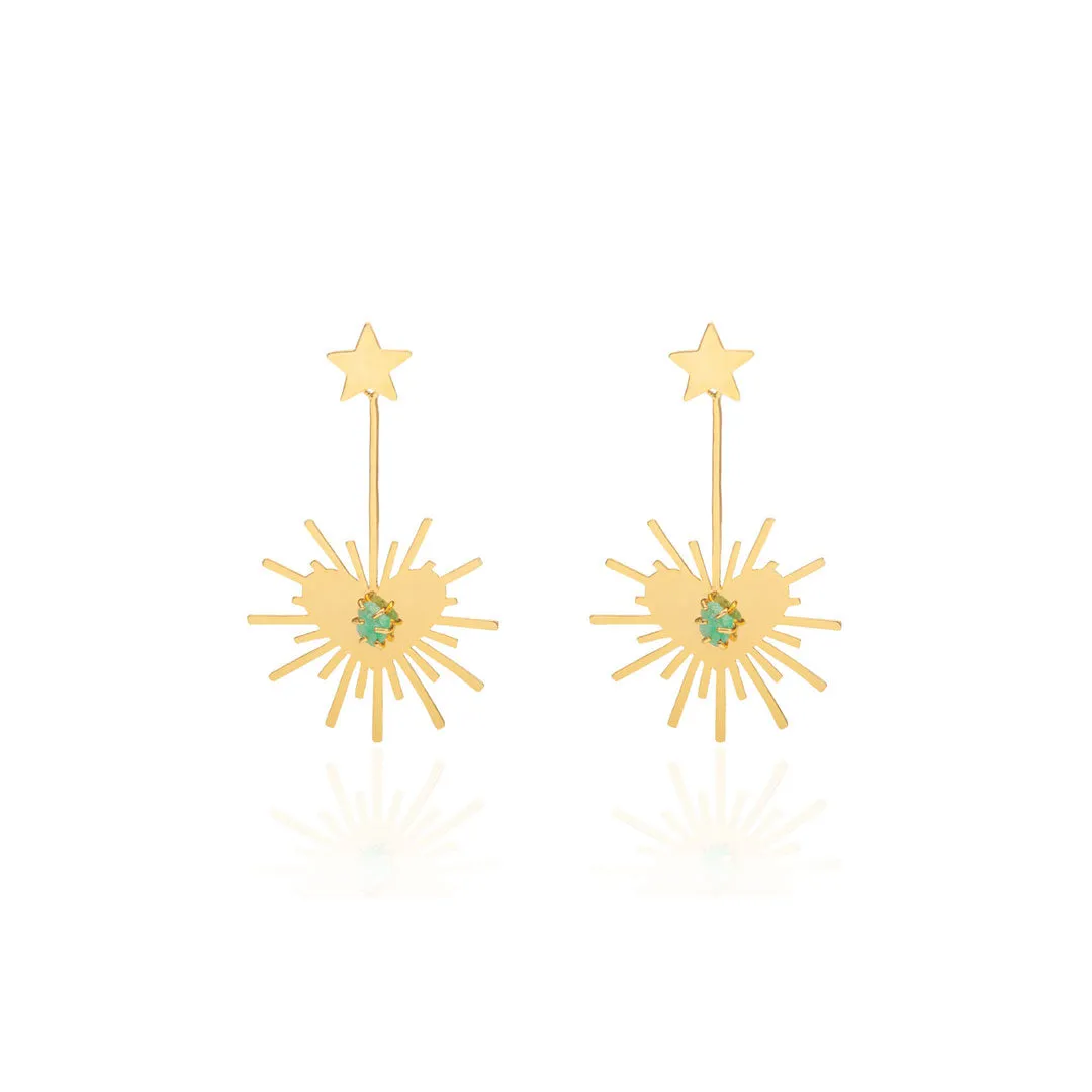 Luciana Heartburst Earrings- Small