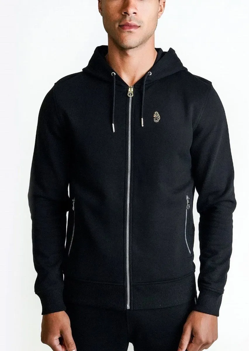 Luke 1977 Berlin Zip Hoodies in Jet Black