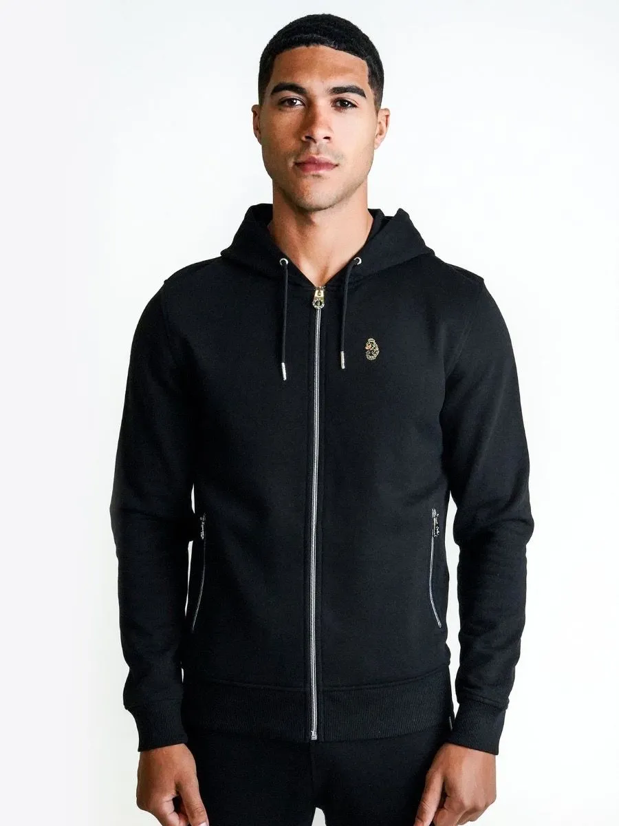 Luke 1977 Berlin Zip Hoodies in Jet Black