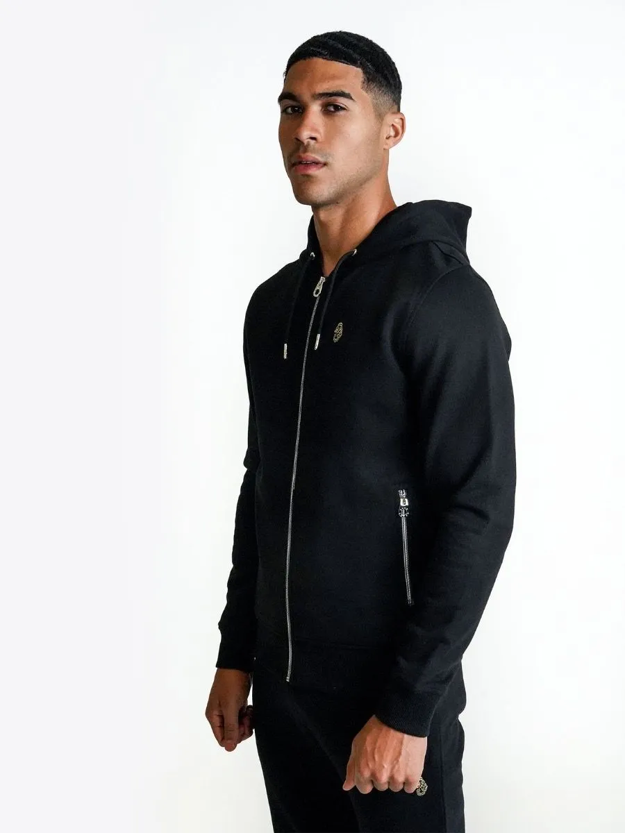 Luke 1977 Jet Black Berlin Zip Hoodies