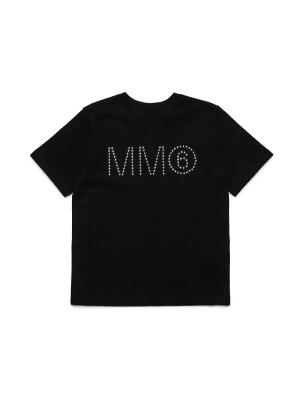 Maison Margiela Black Logo Studded T-Shirt